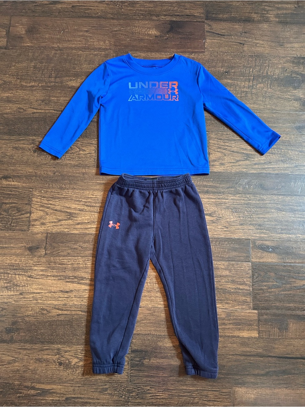 Under Armour Blue Top with Navy Fleece Joggers